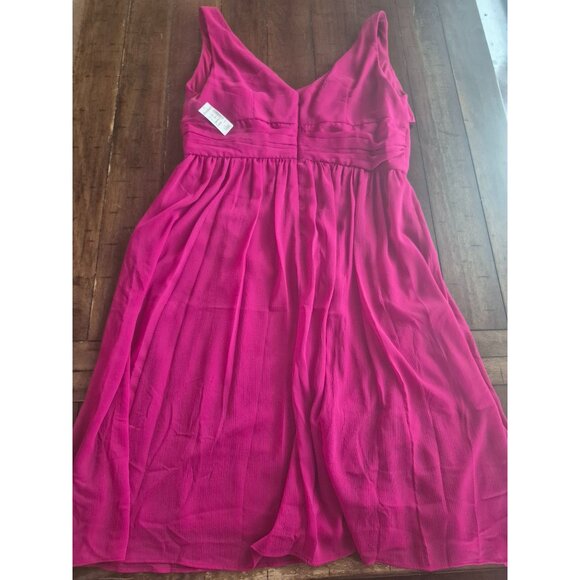 Dressbarn Womens Fuchsia Sleeveless Dress 16W - Picture 3 of 7